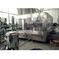 Bottle Capping Glass Bottle Filling Machine , 6000bph Automatic Bottle Filling Machine