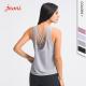 Women Fitness Loose Fit Breathable Casual 2 in 1 Tank Top Yoga Sports Bras ISO