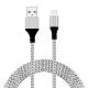 Fast Charging Braided USB Cable / Extra Long Nylon Braided Micro USB Cord