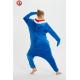 Wholesale Warm Fleece Animal Heated  Pajamas Cheap Sexy Adult Blue Shark Onesie