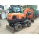 Slightly Used Doosan Excavator DX60W Mini Wheel Excavator