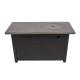 Propane Gas Backyard Rectangular Table Top Fire Pit Table With Free Burner Cover