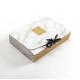 Colorful Coated Paper Foldable Gift Boxes With Ribbon Printing Logo Apparel Packaging