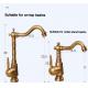 Washbasin Rotating Bathroom Faucet Tap Hexagon Full Copper Hot And Cold