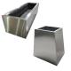 Outside garden metal rectangular planter box flower pot