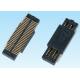 Double Slots Board To Board Connector Phosphor Bronze / Gold Plated Contact Material