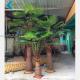 Fan Shape Leaves Artificial Palm Trees For Home Theme Park Decoration