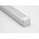 Size 16 X 12mm Anodized LED Aluminum Profile , Linear Led Strip Light Mounting Channel 