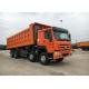 High Loading Capacity 12 Wheeler Dump Truck With Safety Hydraulic Control System