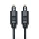 Black Toslink  OD4.0 Fiber Optic Cable PVC Injection Square Ject Plated Gold Port 1M 1.5M 3M For Soundbar CD Player