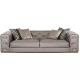 Italian Fabric Modern Curved Velvet Sectional Sofa , 1.8m Contemporary Modular Couch