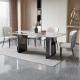 Light Luxury Restaurant Square Marble Dining Tables Width 0.9m/1m
