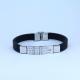 Factory Direct Stainless Steel High Quality Silicone Bracelet Bangle LBI104