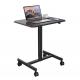Multifunctional Black Wooden Grain Desk Custom Pneumatic Standup Desk for Small Office