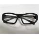 Disposable Cinema 3D Glasses  Linear Polarized Black ABS Plastic Frame