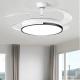 Remote Control LED Ceiling Fan Lights , Modern LED Invisible Ceiling Fan With Light