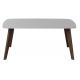 1600*850mm Ceramic  Top  Dining Table With Fixed Type Wooden  Leg