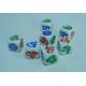 Wholesale quality colored promotional acrylic specialty normal poker customed printed dice