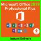 Genuine Key License Microsoft Office 2019 Professional Plus