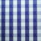 70g-90gsm White And Blue polyester tartan fabric 84 inch width