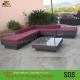 Waterproof Outdoor Sectional Rattan Sofa Set, 6pcs Sofa for Pool