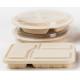 Takeaway Biodegradable Disposable Dinnerware / Sugarcane Pulp Containers