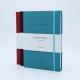 B5 Size Daily Weekly Planner Soft PU Leather Cover Sewn Thread Binding With Belly Band