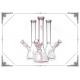 Pink Hello Kitty Hookahs Straight Tube Heady With Hand Blown Technology