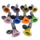 Lightweight Glass Bongs Accessories Glass Pipe Bowls Mix Colors Round Mouth