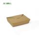 Kraft Biodegradable Paper Container BOPS HIPS Sushi Takeaway Packaging
