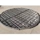Round Stainless Steel Mesh Pad Demister 1400mm 3 Sections