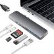 3.1 Type C Hub Dual USB-C HUBs /Card Reader Special for Apple Macbook Pro with Thunderbolt 3 up to 40GB/s Data Transfer