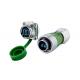 Zinc Alloy  Female Male Waterproof Fiber Optic Connectors  Sfp High Performance