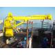 Long Life Marine Vessel Extension Telescopic Boom Crane , Telescoping Boom Crane