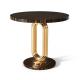 Bright Gold Creative Lounge Side Table Metal Round Coffee Table For Hotel Office