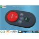 P+R Key  Silicone Rubber Keypad 40 Degree With Spay Oil And Silkscreen Print Customized