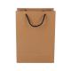Cotton Handle Custom Printed Brown Paper Bags Recyclable Water Soluble Feature