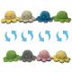 3.94IN 10CM Educational Plush Toys Mood Changing Reversible Octopus Plush Toy
