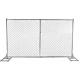 11 Gauge Portable 6x8 Chain Link Fence Panels Hot Dipped Galvanized