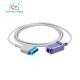 Medical Grade TPU HP Spo2 Cable , 2.4m  Spo2 Extension Cable