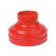 No Leakage Ductile Iron Grooved Fittings  Precise Geometric Size Reliable Sealing