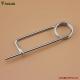 Spring Wire Coiled Tension Safety Pin, Diaper Pin Zinc Finish Safety Pin Wire