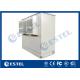 Two Bay Structure Outdoor Telecom Cabinet Galvanized Steel PEF Heat Insulation