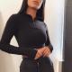 Fashion Sexy Sports Outfits Long Sleeved Crop Sexy Workout Gear Hoodie Shorts