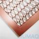 1x3 Copper Metal Mesh Divider Wall Partitions Cutomized