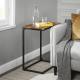 C-shaped End Table Furniture, Particleboard Side Table, Industrial Side Table