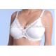 Eco-Friendly 60% Nylon OEM ODM Adults White Padded Plus Size Convertible Bra For Ladies