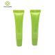 Green Empty Lip Balm Tubes , Removable Nozzle Plastic Tube Packaging