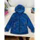Blue Stripped Children'S Winter Clothes fleece lining Boys Softshell Jacket