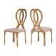 Upholstered 48x53x91cm SS Dining Chairs Mirror Polished For Party Event Wedding